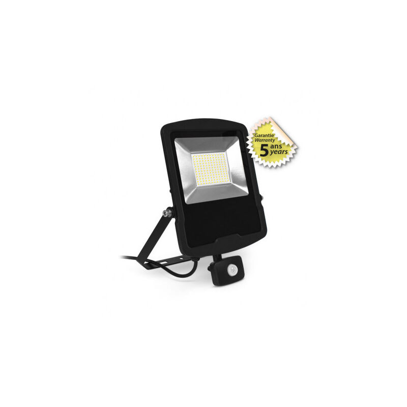 foto del prodotto miidex lighting led detector dish ac220 240v 100w 12000lm 110 impermeabile ip65 361mmx282mm bianco giorno 6000k
