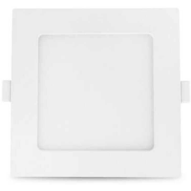 foto del prodotto miidex lighting pannello led da incasso bianco 10w 100w 700lm 160 ip44 145mmx145mm bianco caldo 3000k