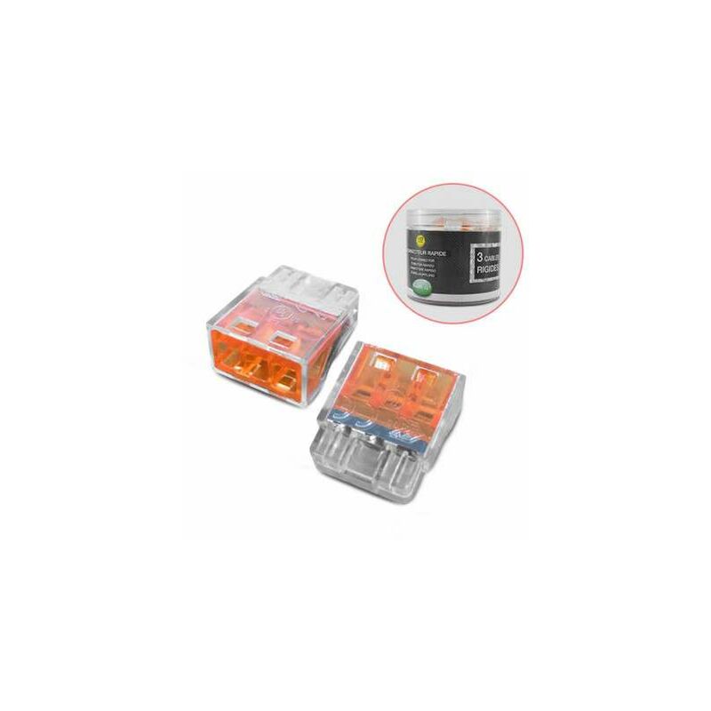 foto del prodotto miidex lighting - scatola rigida di connessione rapida a 3 fili x 100 pezzi