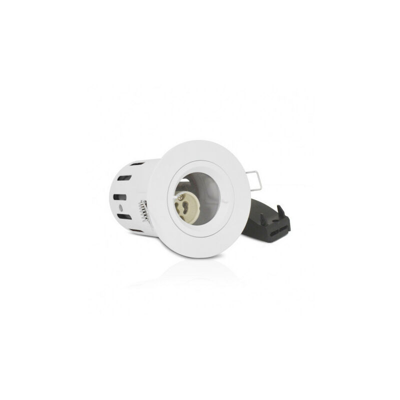 foto del prodotto miidex lighting supporto faretto led incasso attacco gu10 impermeabile ip65 90mm foratura 73mm