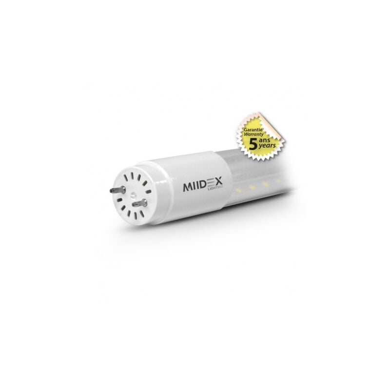 foto del prodotto miidex lighting tubo led t8 12w 4000k 1200 mm bianco naturale 2250lm garanzia 5 anni