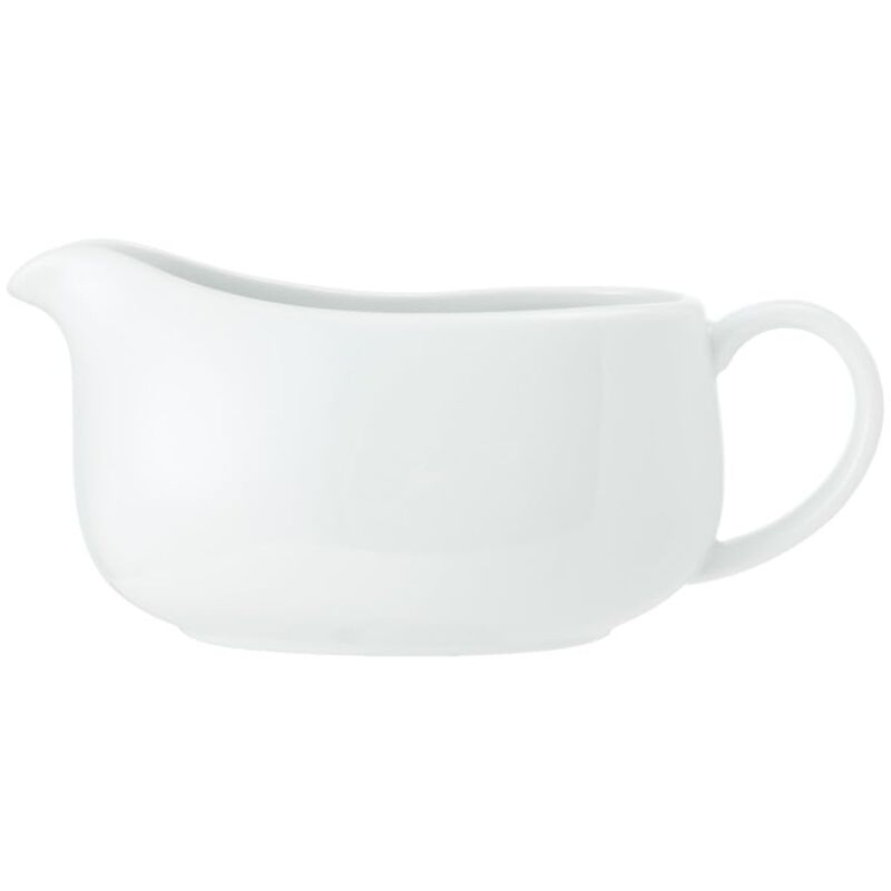 foto del prodotto mikasa chalk salsiera in porcellana, 700 ml, grande salsiera per sugo, salse e crema pasticcera salsiera in porcellana bianca lavabile in