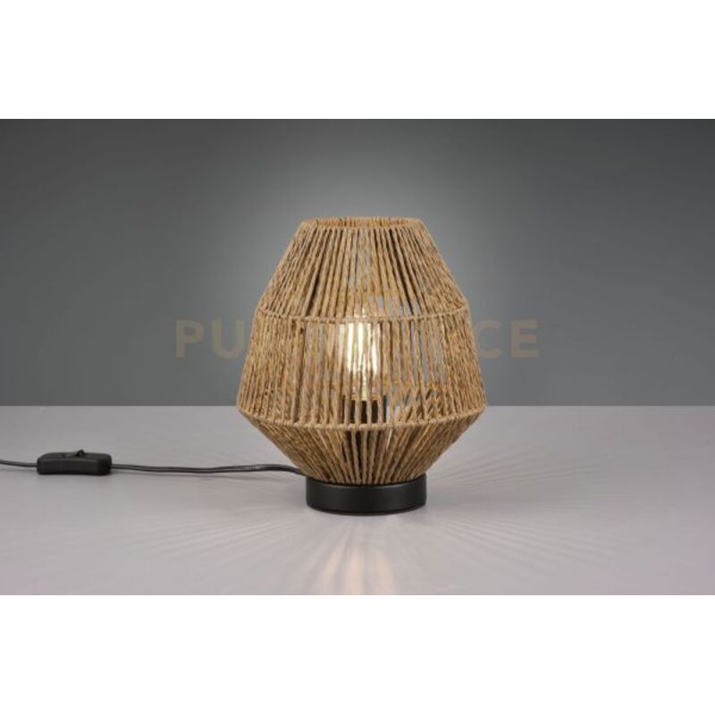 foto del prodotto miki lampada da tavolo corda naturale h. 20,5cm 1 luce attacco e27