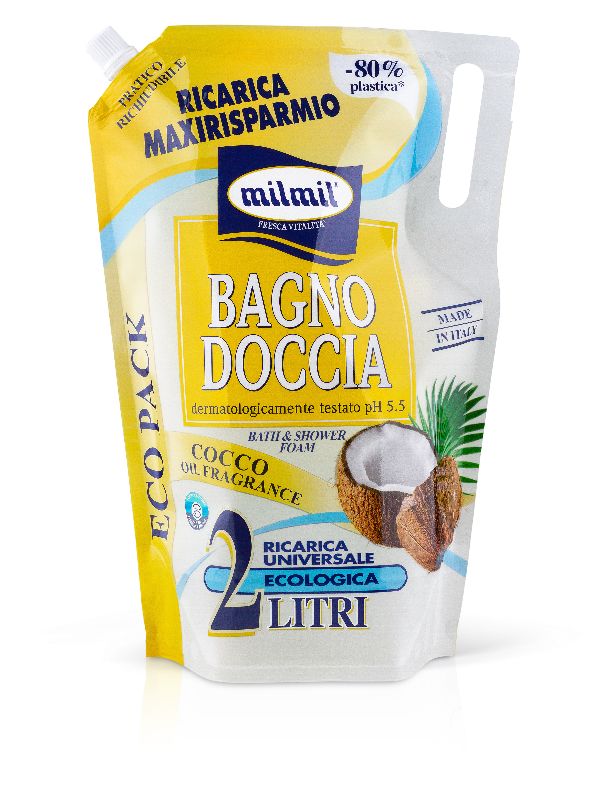 foto del prodotto mil mil - cocco - ecoricarica bagnoschiuma 2000 ml