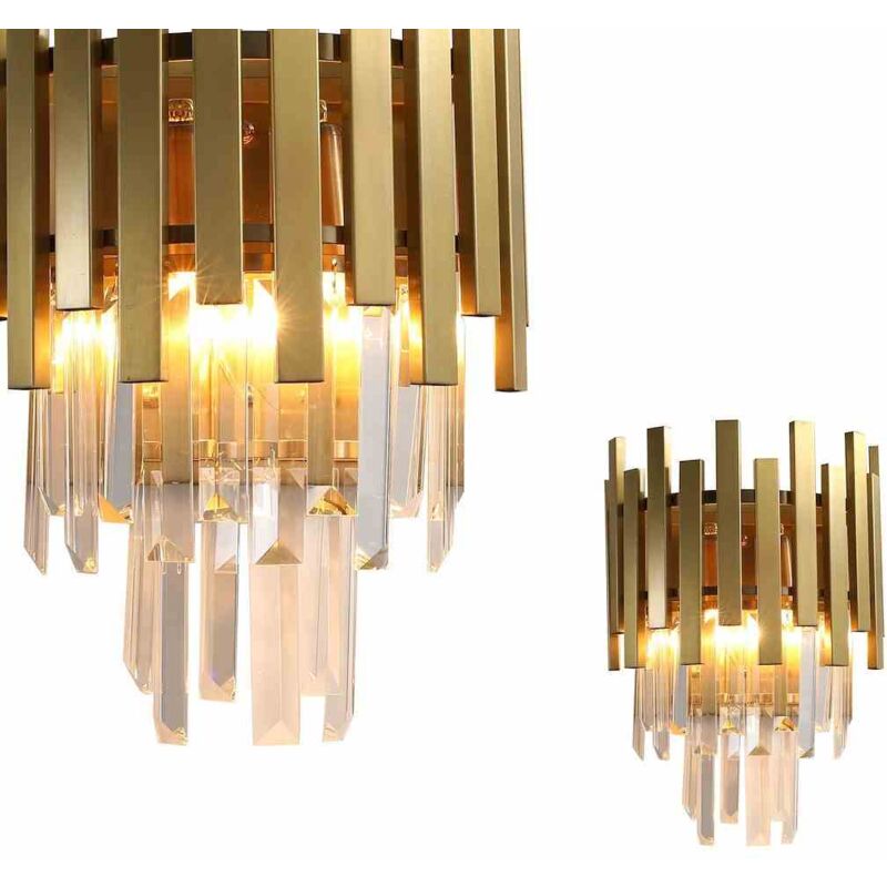 foto del prodotto milagro lampada da parete aspen gold 2xe14