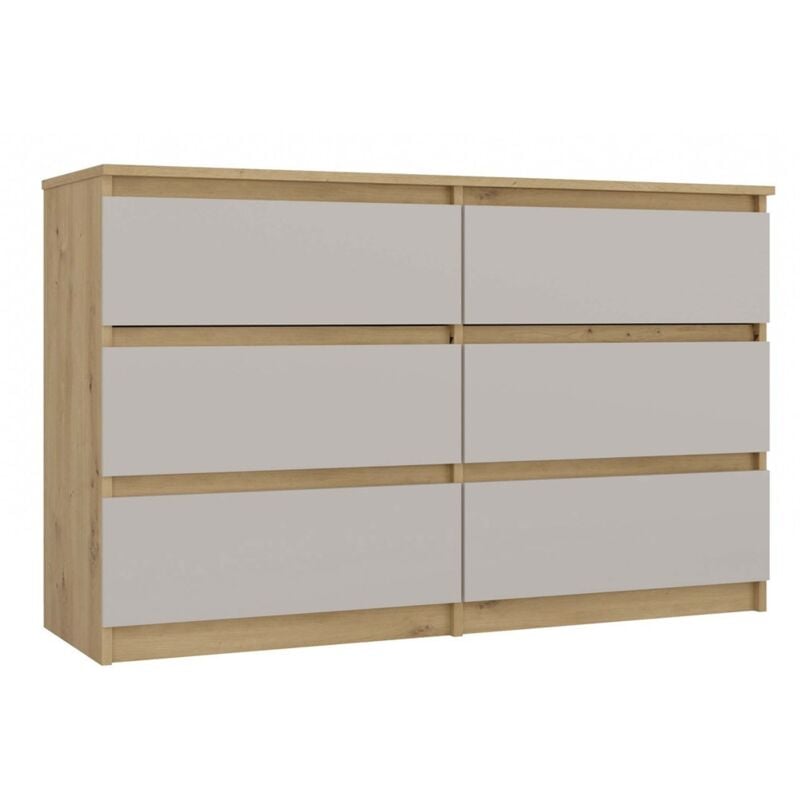 foto del prodotto milan com largo per camera da letto con 6 cassetti 30x120x77 cm mobile contenitore artigianale e cachemire