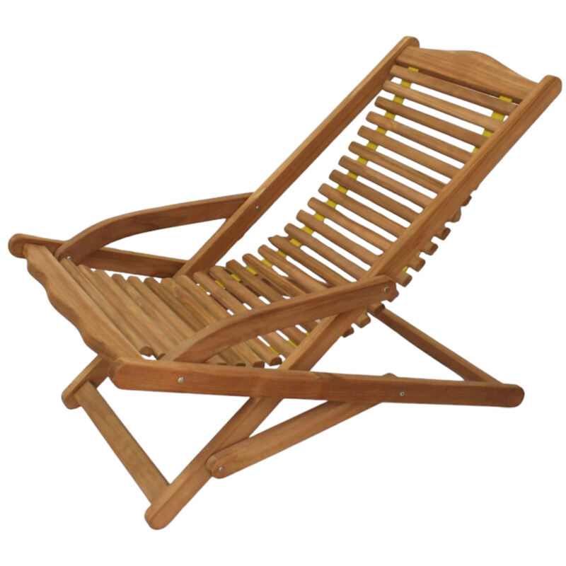 foto del prodotto milani home - aldabra - sdraio pieghevole in teak