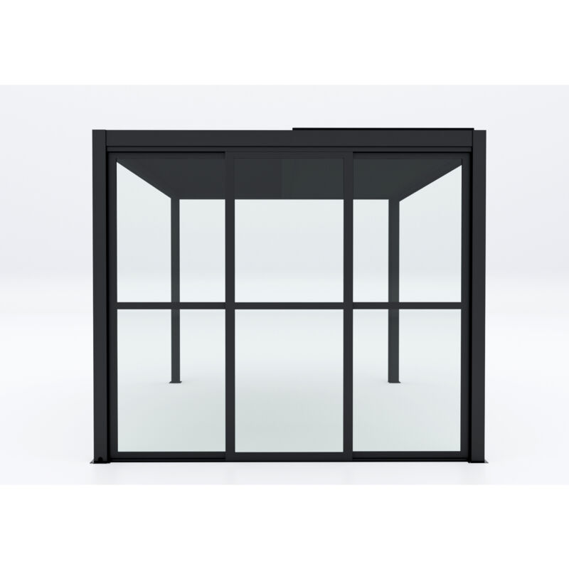 foto del prodotto milani home andross laterale in policarbonato per pergola bioblimatica 3 m