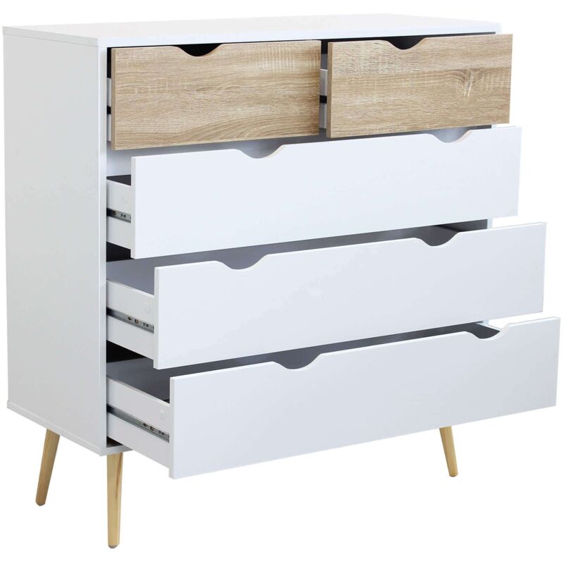 foto del prodotto milani home astral cassettiera moderna alta