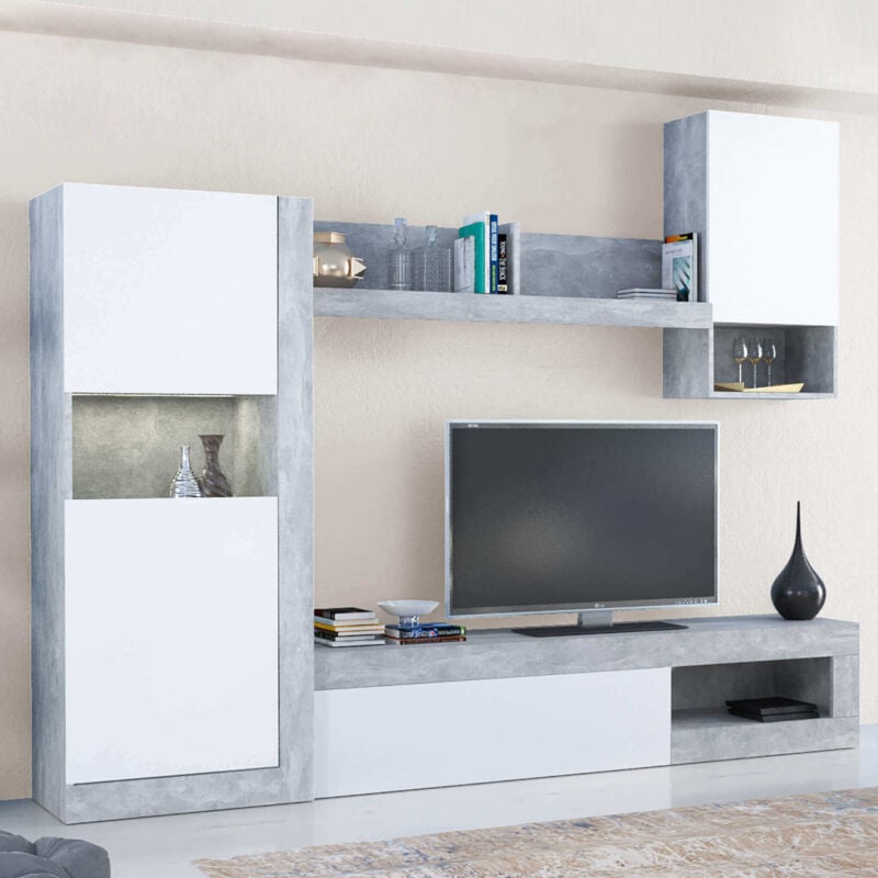 foto del prodotto milani home augusto parete attrezzata soggiorno