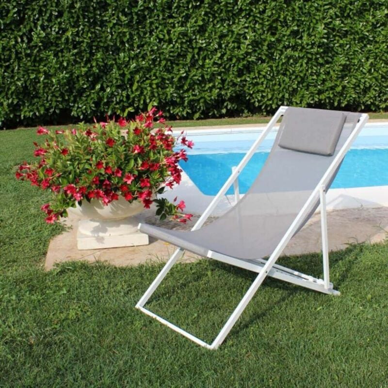 foto del prodotto milani home aulus sdraio pieghevole in textilene