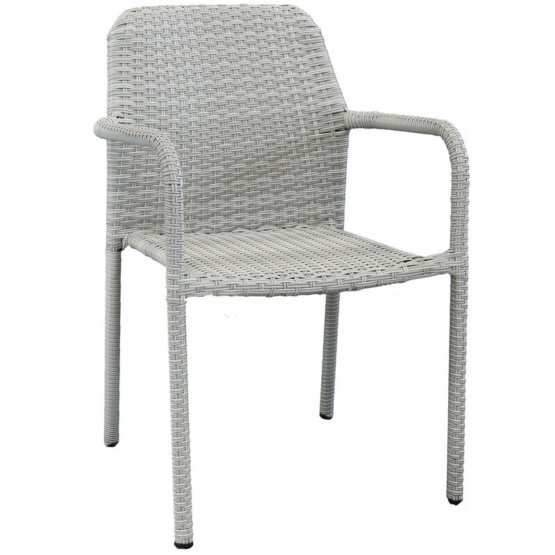 foto del prodotto milani home axona poltrona da giardino in rattan sintetico
