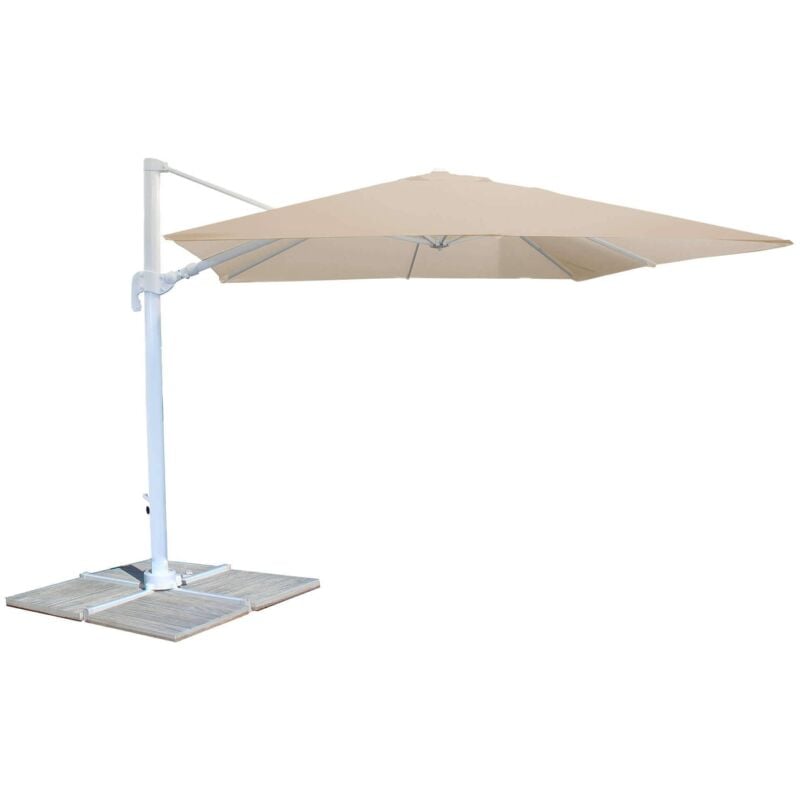 foto del prodotto milani home bactrus ombrellone da giardino decentrato 3 x 3 m