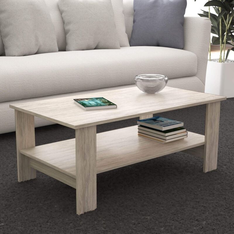 foto del prodotto milani home berry tavolino da salotto moderno cm 100 x 55 x 41 h
