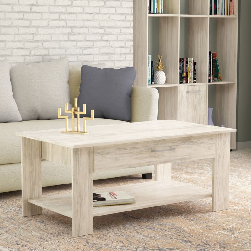 foto del prodotto milani home berry tavolino da salotto moderno cm 110 x 60 x 44 h