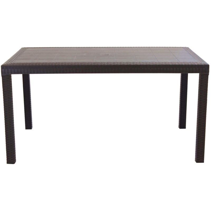 foto del prodotto milani home caligola tavolo da giardino in wicker
