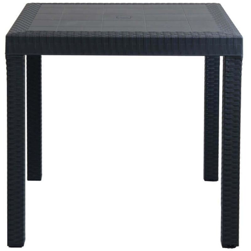 foto del prodotto milani home caligola tavolo da giardino in wicker quadrato