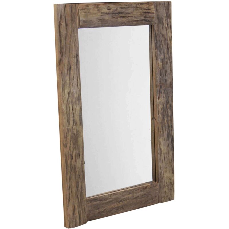 foto del prodotto milani home cleet specchio con cornice in legno