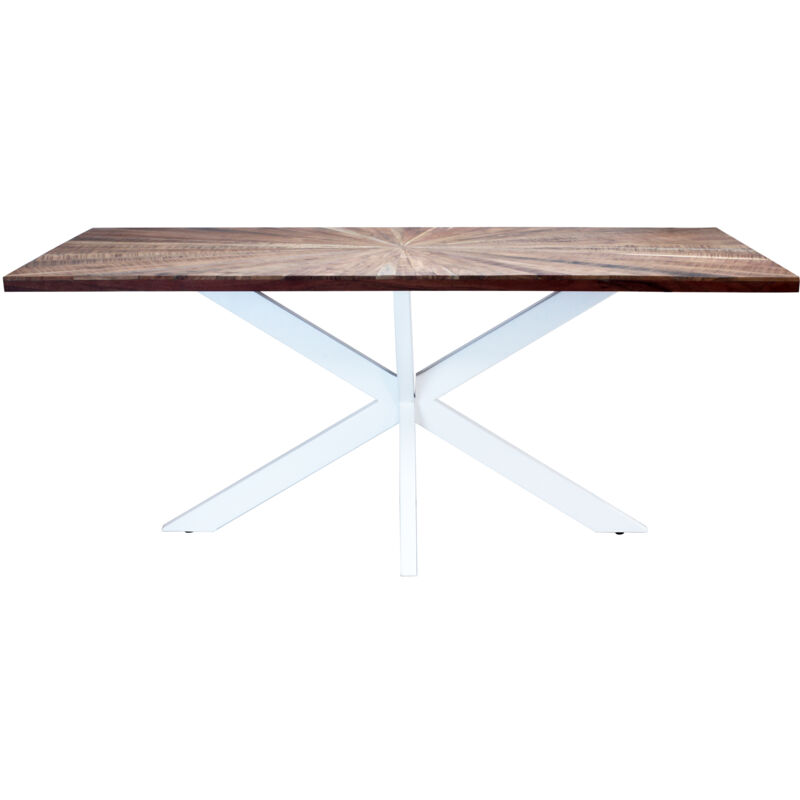 foto del prodotto milani home - denny - tavolo con piano in legno massiccio