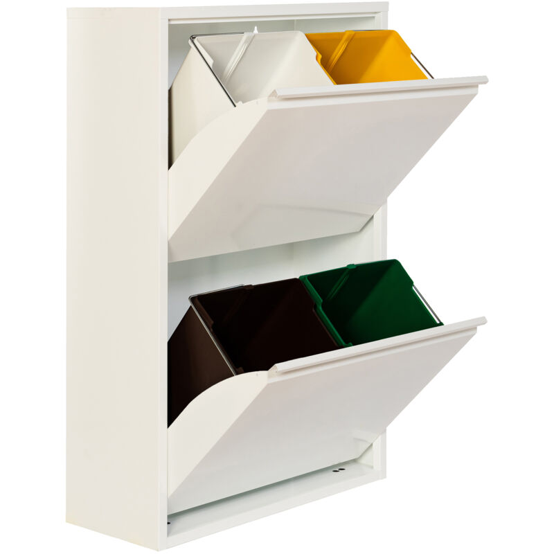 foto del prodotto milani home domi mobile a 2 ante per raccolta differenziata