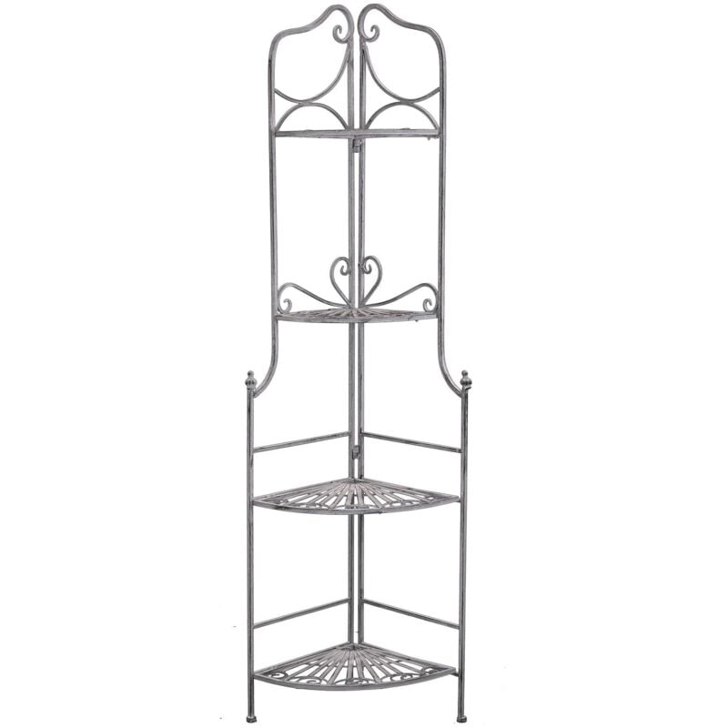 foto del prodotto milani home dominique scaffale 4 piani stile provenzale in ferro verniciato
