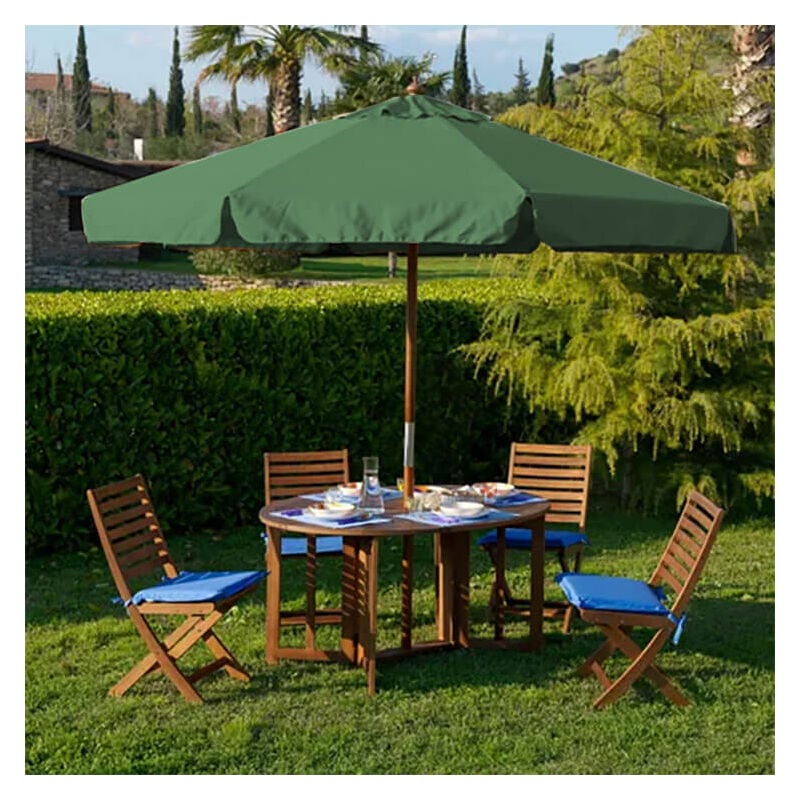 foto del prodotto milani home dominus ombrellone rotondo da giardino palo centrale in legno 2,5 m