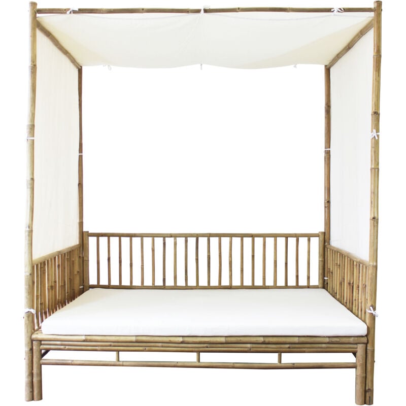 foto del prodotto milani home dusk divano letto da giardino in bamboo
