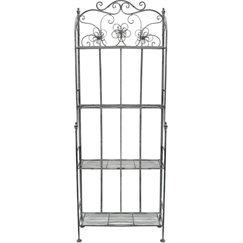 foto del prodotto milani home eleonore scaffale 4 piani stile provenzale in ferro verniciato