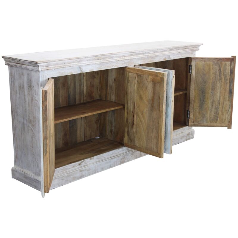 foto del prodotto milani home eter madia legno di mango bianco