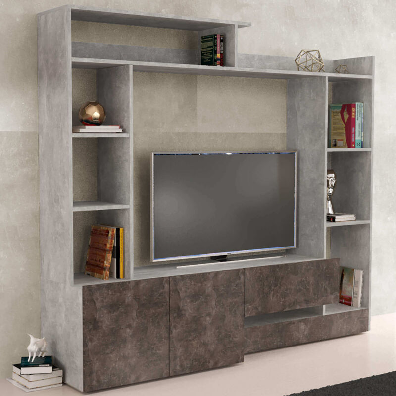 foto del prodotto milani home floriano parete attrezzata soggiorno