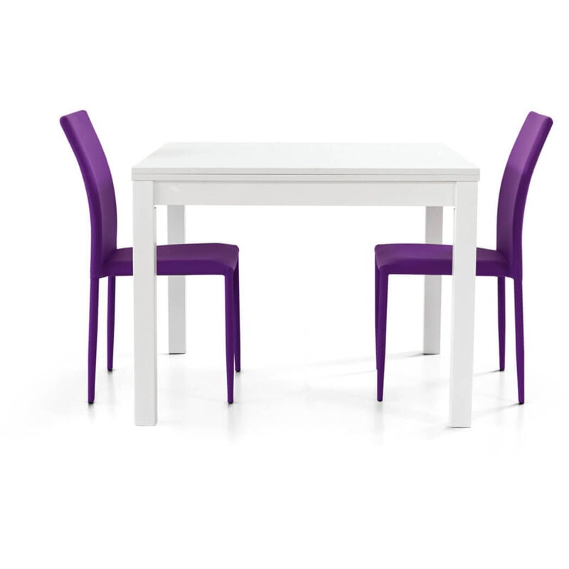 foto del prodotto milani home garrett tavolo da pranzo moderno allungabile a libro 100 cm