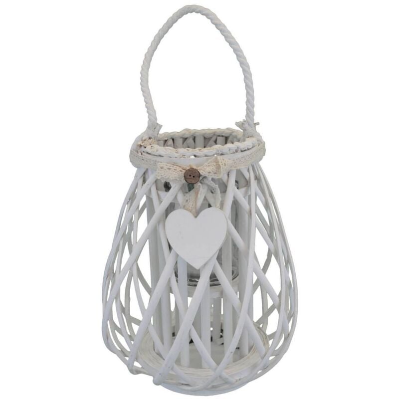 foto del prodotto milani home georgie lanterna in vimini tondo 15 x 25 cm
