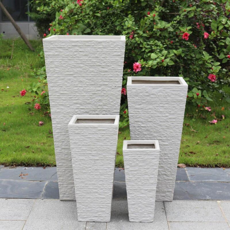 foto del prodotto milani home gigli set di 4 vasi da giardino
