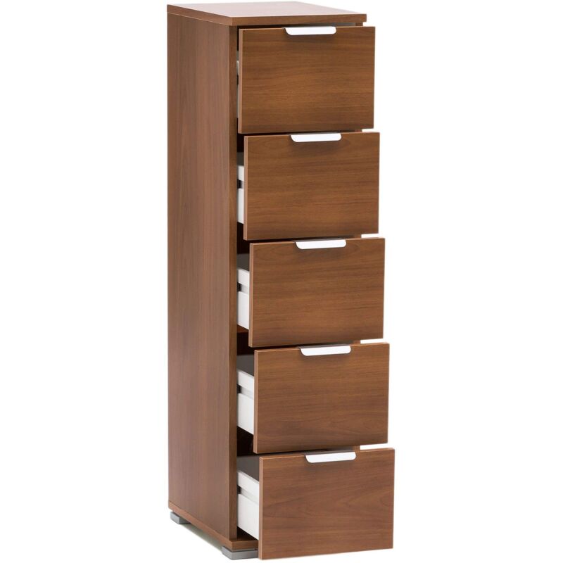 foto del prodotto milani home glich cassettiera 5 cassetti