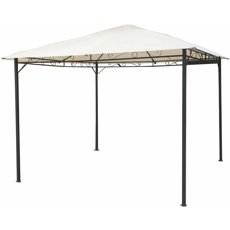 foto del prodotto milani home grex gazebo da giardino in acciaio 3 x 4 m