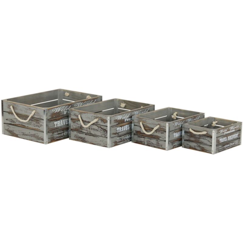 foto del prodotto milani home greyson set di 4 cassette in legno