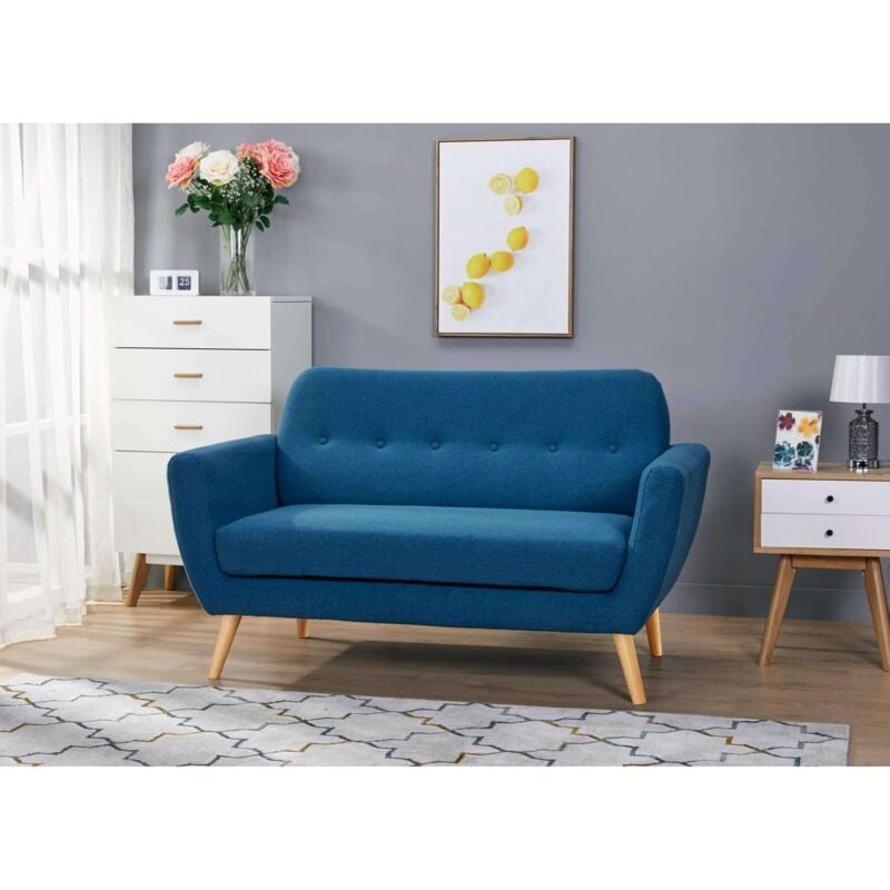 foto del prodotto milani home hansel divano stile scandinavo in tessuto