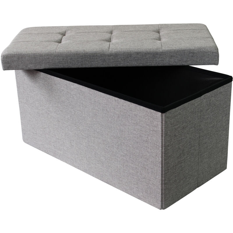 foto del prodotto milani home iro pouf rettangolare in stoffa