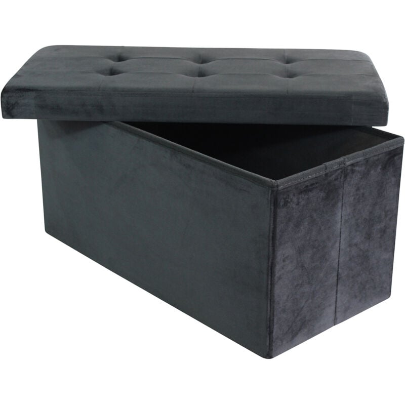 foto del prodotto milani home iro pouf rettangolare in velluto