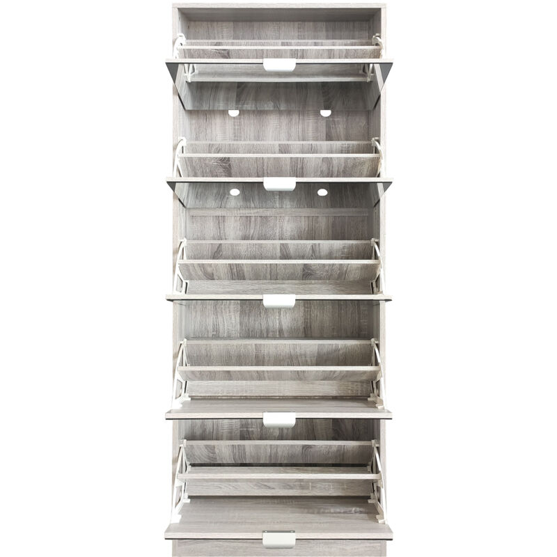 foto del prodotto milani home jeff scarpiera moderna 5 ante con specchio