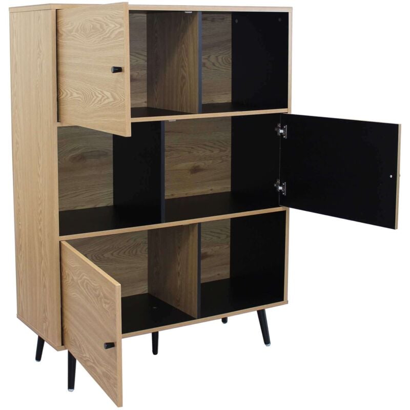 foto del prodotto milani home jen credenza moderna con sei vani