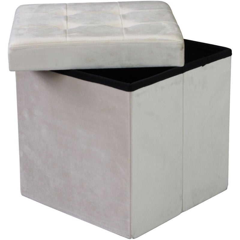 foto del prodotto milani home kati pouf quadrato in velluto