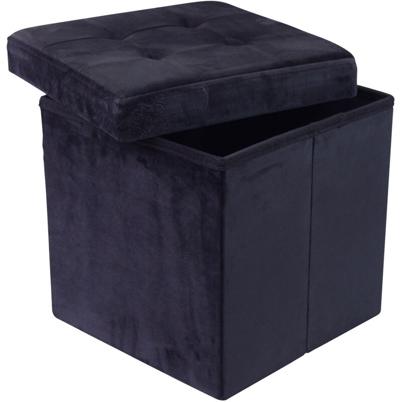 foto del prodotto milani home kati pouf quadrato in velluto
