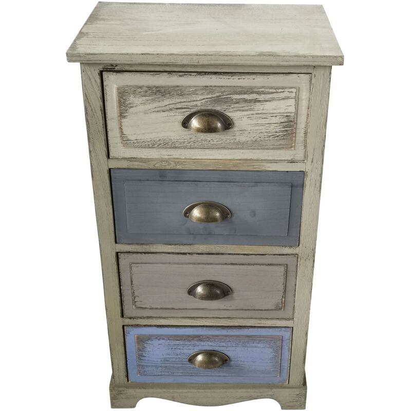 foto del prodotto milani home keira mobiletto in legno con cassetti