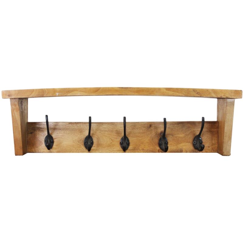 foto del prodotto milani home livio appendiabiti in legno di mogano