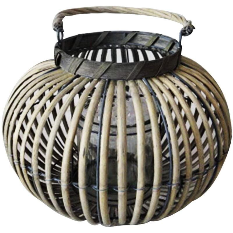 foto del prodotto milani home - madeleine - lanterna in vimini