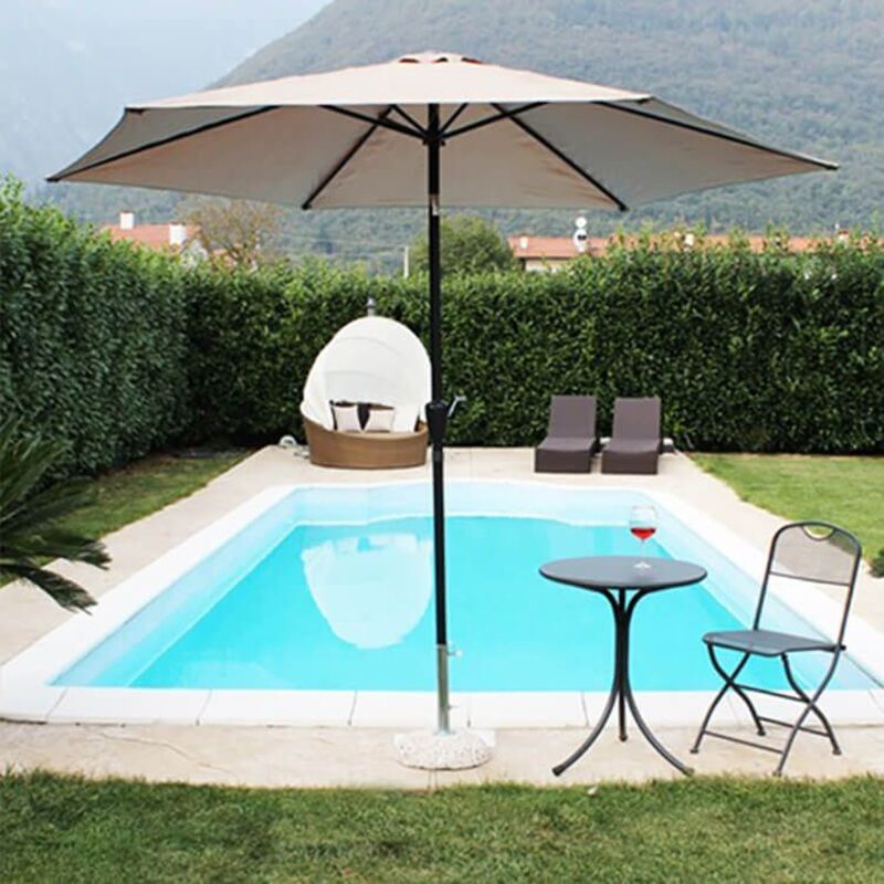 foto del prodotto milani home maritus ombrellone tondo da giardino palo centrale 3 m