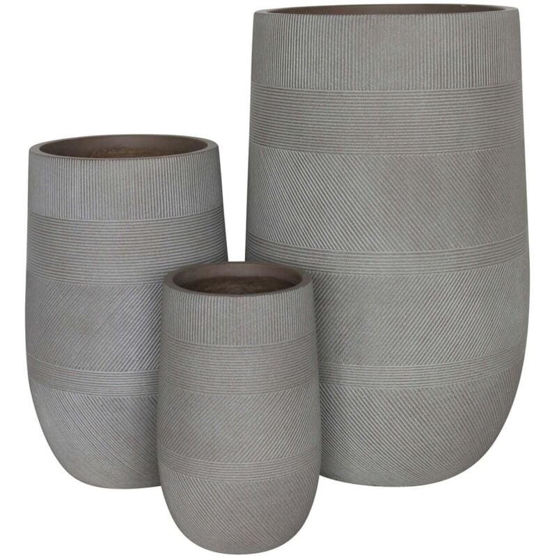foto del prodotto milani home miguel set di 3 vasi