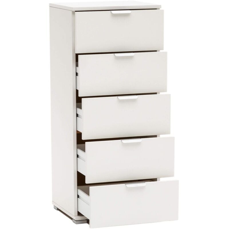 foto del prodotto milani home nirre cassettiera 5 cassetti
