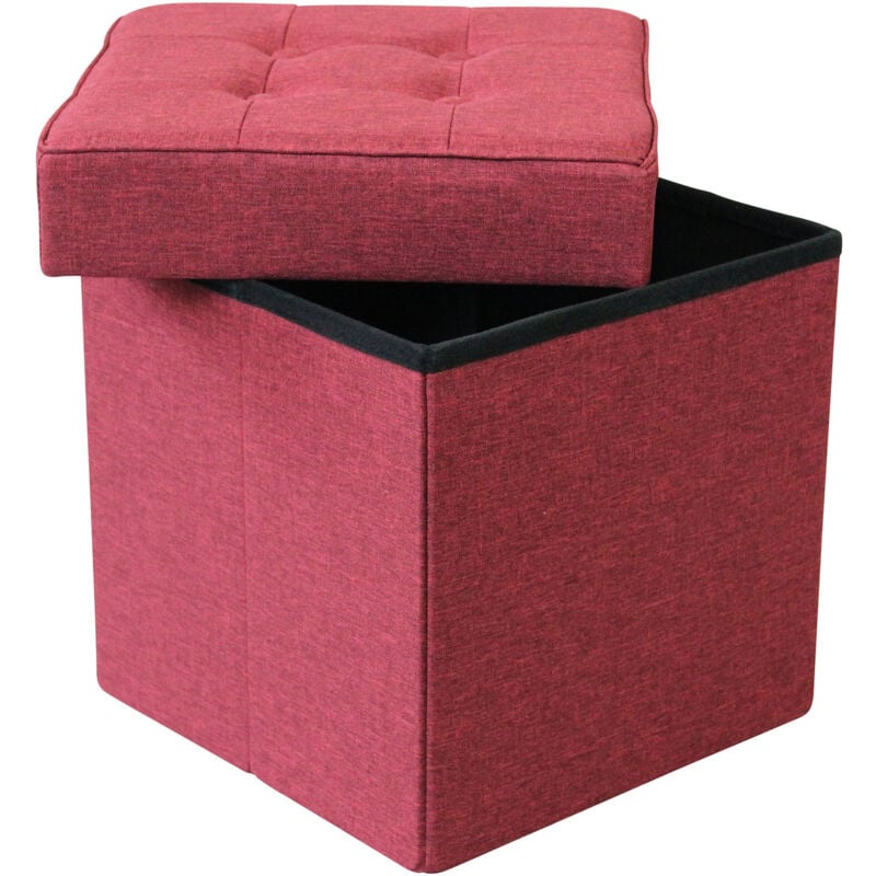 foto del prodotto milani home ori pouf quadrato in stoffa